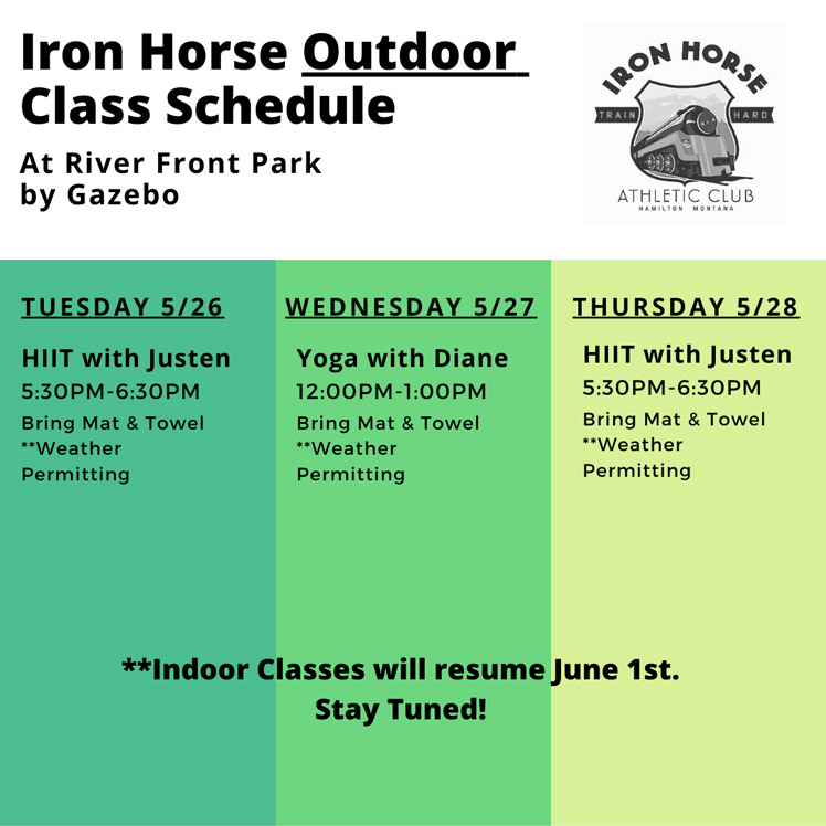 Iron-Horse-Outdoor-Class-Schedule-5-26-to-5-28